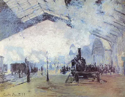 Saint-Lazare Train Station II Claude Monet